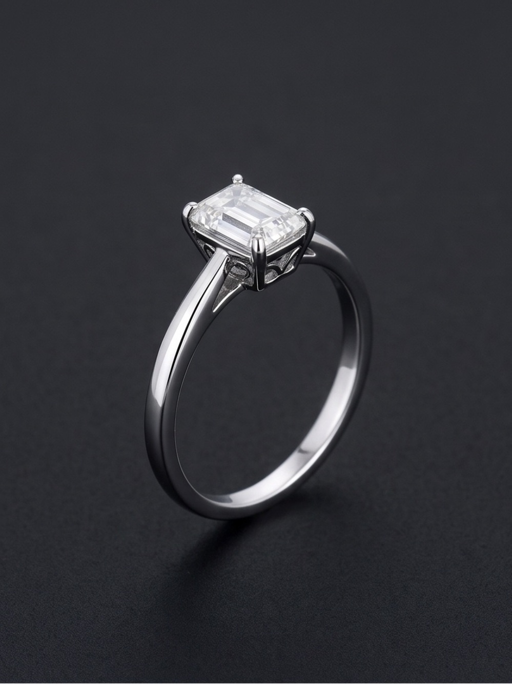 Moissanite Solitaire .75 CTW 925 sterling silver Ting - Picture 3 of 3